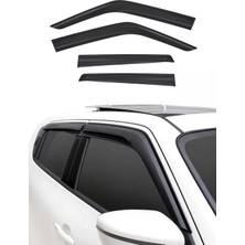 Omac Nissan Juke 2011-2019 Arası Uyumlu Araca Özel Sport Style Akrilik Cam Rüzgarlığı Koyu Duman 4 Parça