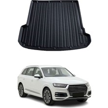 Omac Audi Q7 2015+ Uyumlu Araca Özel Kauçuk Tpe Bagaj Havuzu Siyah