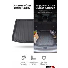 Omac Chevrolet Cruze Sedan 2013-2019 Arası Uyumlu Araca Özel Kauçuk Bagaj Havuzu Siyah Ince Stepneli Için