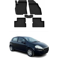 Omac Fiat Grande Punto 2006-2026 Uyumlu 4d Havuzlu Paspas Kauçuk Siyah 5 Parça