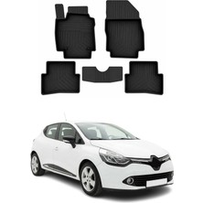 Omac Renault Clio 4 Hb 2012-2019 Uyumlu 4d Havuzlu Paspas Kauçuk Siyah 5 Parça