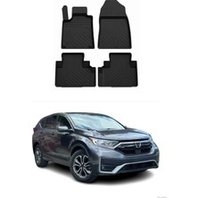 Omac Honda Cr-V 5 2019-2022 Uyumlu 4d Havuzlu Paspas Kauçuk Siyah 4 Parça