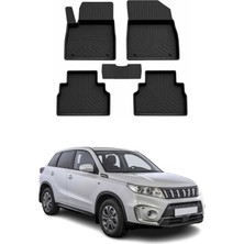 Omac Suzuki Vitara 4 2015-2026 Uyumlu 4d Havuzlu Paspas Kauçuk Siyah 5 Parça