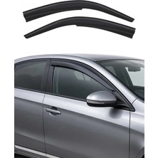 Omac Peugeot Partner 2002-2007 Uyumlu Araca Özel Sport Style Akrilik Cam Rüzgarlığı Koyu Duman 2 Parça
