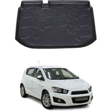 Omac Chevrolet Aveo Hb 2011-2019 Arası Uyumlu Araca Özel Kauçuk Tpe Bagaj Havuzu Siyah Alt Kademe Için