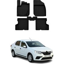 Omac Renault Symbol 3 2013-2026 Uyumlu 4d Havuzlu Paspas Kauçuk Siyah 5 Parça