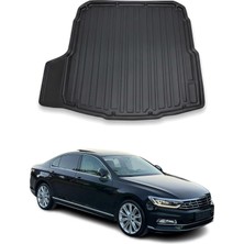 Omac Vw Passat B8 Sedan Impression 2019+ Uyumlu Araca Özel Kauçuk Tpe Bagaj Havuzu Siyah Sol Kulaklı Için