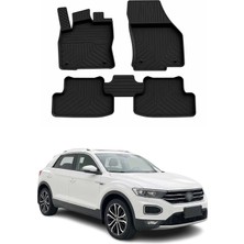 Omac Volkswagen T-Roc 2017-2026 Uyumlu 4d Havuzlu Paspas Kauçuk Siyah 5 Parça
