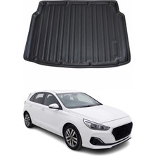 Omac Hyundai I30 Hb 2017+ Uyumlu Araca Özel Kauçuk Tpe Bagaj Havuzu Siyah Alt Kademe Için