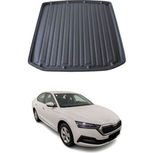 Omac Skoda Octavia Sedan A8 2021-2026 Uyumlu Araca Özel Kauçuk TPE Bagaj Havuzu Siyah