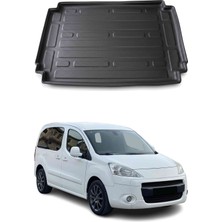 Omac Peugeot Partner Tepee Allure Van 2008+ Uyumlu Araca Özel Kauçuk Tpe Bagaj Havuzu Siyah Koltuklu Için