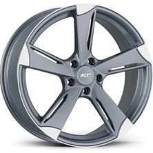 Agt 5 112 18 8.5 ET42 CH72.6 Matt Gun Metal Dıamond