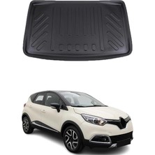 Omac Renault Captur 2013-2020 Arası Uyumlu Araca Özel Kauçuk Tpe Bagaj Havuzu Siyah