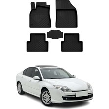 Omac Renault Laguna 2007-2015 Uyumlu 4d Havuzlu Paspas Kauçuk Siyah 5 Parça