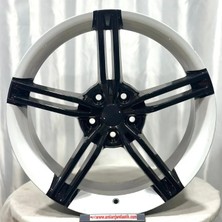 RC 5 100 18 8.0 ET40 CH73.1 TRUVA1186 Black White Taycan Jant
