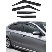 Omac Fiat 131 Tofaş Sedan 1987-2002 Uyumlu Araca Özel Sport Style Akrilik Cam Rüzgarlığı Koyu 4 Parça