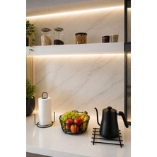 Edora Home 3’lü Set Siyah Dik Kağıt Havluluk Misketli Nihale Oval Köşeli Meyve Sepeti Mutfak Seti