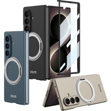 Roketcim Galaxy Z Fold 8 Ultra Kılıf M-Safe Şarj Özellikli Kıpta Yüzüklü Kamera Korumalı Kapak