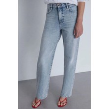 Suud Collection Açık Mavi Courtney Straight  Jean