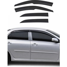 Omac Toyota Corolla Sedan 2007-2012 Uyumlu Araca Özel Sport Style Akrilik Cam Rüzgarlığı Koyu 4 Parça