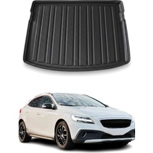 Omac Volvo V40 2012+ Uyumlu Araca Özel Kauçuk Tpe Bagaj Havuzu Siyah Ince Stepneli Model Için