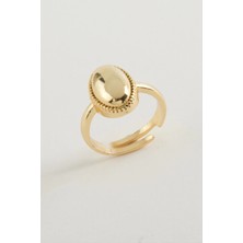Balevien Vintage Oval Metal Yüzük