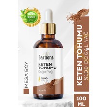 Gardone Keten Yağı Soğuk Sıkım %100 Saf ve Doğal Flax 100ML