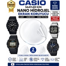 Astakos Casio Uyumlu F-91W Nano Hidrojel Darbe Emici 2 Adet Ekran Koruyucu Tpu Film