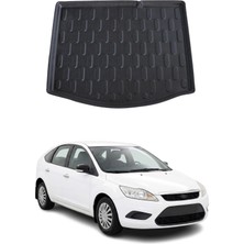 Omac Ford Focus 2 Hb 2005-2011 Arası Uyumlu Araca Özel Kauçuk Bagaj Havuzu Siyah Kalın Stepneli Için
