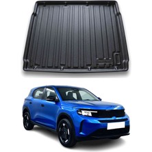 Omac Opel Frontera Hybrit / Electric 2025+ Uyumlu Araca Özel Kauçuk Bagaj Havuzu Siyah Alt Kademe Için