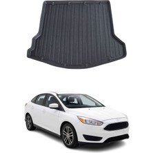 Omac Ford Focus 4 Sedan 2015-2018 Arası Uyumlu Araca Özel Kauçuk Bagaj Havuzu Siyah Ince Stepneli Için