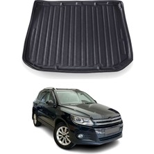 Omac Vw Tiguan 2008-2015 Arası Uyumlu Araca Özel Kauçuk Tpe Bagaj Havuzu Siyah Stepneli Model Için