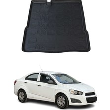 Omac Chevrolet Aveo Sedan 2011-2019 Arası Uyumlu Araca Özel Kauçuk Tpe Bagaj Havuzu Siyah