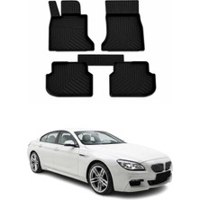 Omac Bmw 6 Series F06 2011-2018 Uyumlu 4d Havuzlu Paspas Kauçuk Siyah 5 Parça