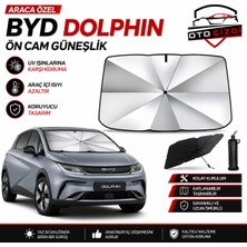 OtoÇizgi Byd Dolphin Şemsiye Tip Ön Cam Güneşliği Katlanabilir Uv Korumalı Araç Cam Güneşlik