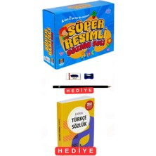 Mercan Okul Yayınları Süper Resimli Türkçe Resimli Ingilizce Resimli Atasözleri ve Deyimler 3 Kitap Kutulu Set Ilkokul Türkçe Sözlük Hediyeli Kalem Seti Hediyeli