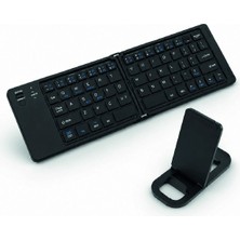 Katlanır Bluetooth Klavye Telefon Tablet Laptop Uyumlu Kablosuz Klavye