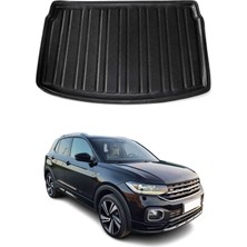 Omac Vw T-Cross 2018+ Uyumlu Araca Özel Kauçuk Tpe Bagaj Havuzu Siyah Üst Kademe Için
