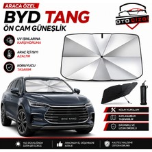 OtoÇizgi Byd Tang  Şemsiye Tip Ön Cam Güneşliği Katlanabilir Uv Korumalı Araç Cam Güneşlik