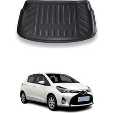 Omac Toyota Yaris 2011-2020 Arası Uyumlu Araca Özel Kauçuk Bagaj Havuzu Siyah Kalın Stepneli Model Için