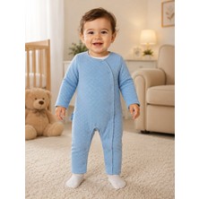 Mummys Love Erkek Çocuk Içi Astarlı Tulum - %100 Doğal Pamuk - Indigo