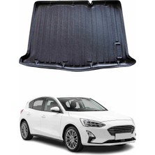 Omac Ford Focus 5 Hb 2018+ Uyumlu Araca Özel Kauçuk Tpe Bagaj Havuzu Siyah Ince Stepneli Model Için
