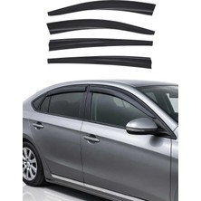 Omac Renault Megane Iıı Hb Hb 2009-2016 Uyumlu Araca Özel Sport Style Akrilik Cam Rüzgarlığı Koyu 4 Parça