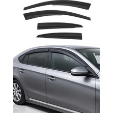 Omac Ford Focus I Sedan 1999-2004 Uyumlu Araca Özel Sport Style Akrilik Cam Rüzgarlığı Koyu Duman 4 Parça