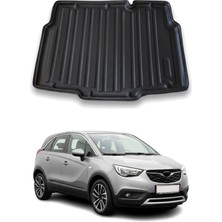 Omac Opel Crossland x 2017+ Uyumlu Araca Özel Kauçuk Tpe Bagaj Havuzu Siyah Alt Kademe Için