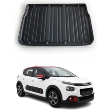 Omac Citroen C3 Hb 2017+ Uyumlu Araca Özel Kauçuk Tpe Bagaj Havuzu Siyah
