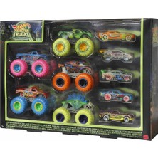 Akıllı Bayi HCB57 Monster Trucks Karanlıkta Parlayan Araçlar, Hot Wheels Monster Trucks - Mattel Aby