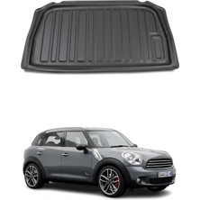 Omac Mini Countryman R60 2010-2016 Arası Uyumlu Araca Özel Kauçuk Bagaj Havuzu Siyah Stepnesiz Model Için