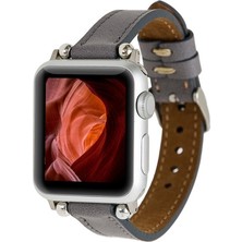 BloominBag Avılla Stone Gray Deri Apple Watch Band (44/45/46/49MM)
