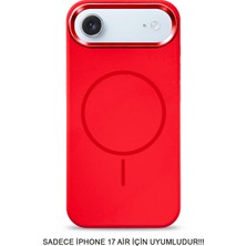 Mtl iPhone 17 Air Uyumlu Premium Lansman Animasyonlu Kılıf Magsafe Uyumlu Premium Silikon Kılıf